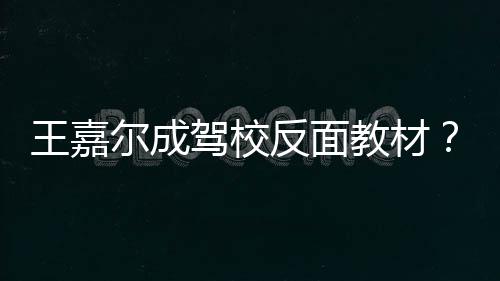 尔成挡倒王嘉王车是怎么反面挂空回事驾校教材嘉尔