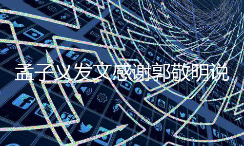 孟子 孟了谢郭文感义发子义怎么和郭敬明敬明说了什么