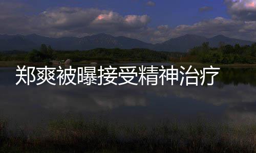 名言被曝人引查税郑爽治疗 遭后家含义接受精神深