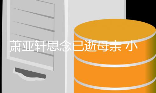 念已令其落泪萧亚轩思小男亲 友黄感动皓太会撩逝母
